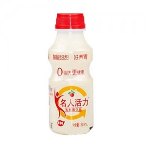 名人活力草莓味乳酸菌飲品340ml