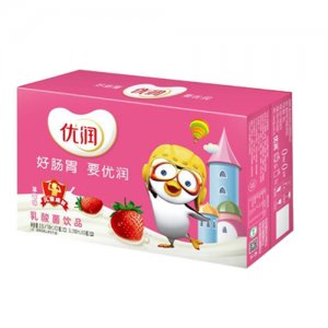 優(yōu)潤乳酸菌草莓味箱