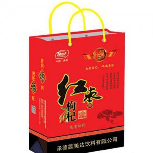 純旺紅棗枸杞果汁飲料手提袋