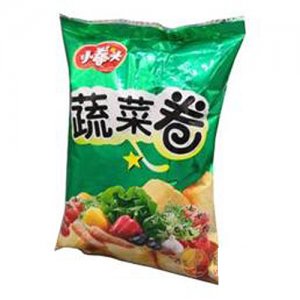 小拳頭蔬菜卷膨化食品袋裝