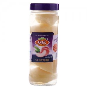 華泉久保壽桃罐頭500g