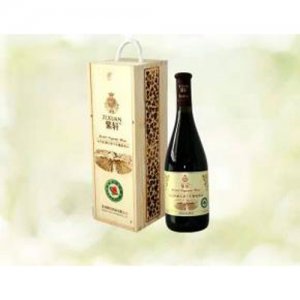 紫軒木盒有機(jī)梅爾諾干紅葡萄酒