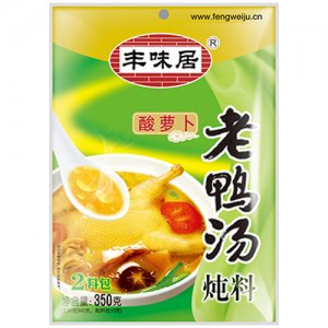 豐味居酸籮卜老鴨湯底料350g