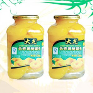大龍長(zhǎng)壽黃桃罐頭