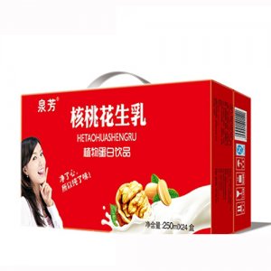 泉芳核桃花生乳植物蛋白飲料250mlx24盒
