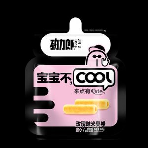 勁力郎寶寶不cool玫瑰味米果卷