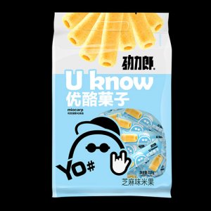 勁力郎優(yōu)酪菓子芝麻味米果