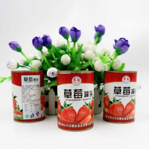 多國(guó)12罐新鮮美味草莓出口罐頭