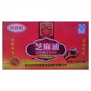 頓頓鮮純芝麻香油100mlx30瓶箱