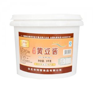 何信黃豆醬3kg桶裝