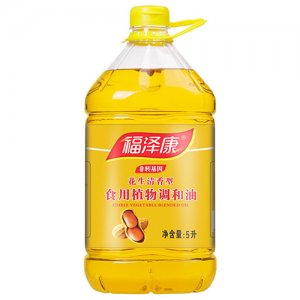 福澤康壓榨花生調(diào)和油5L