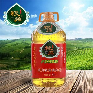 糧源多種植物食用植物調(diào)和油5000ml