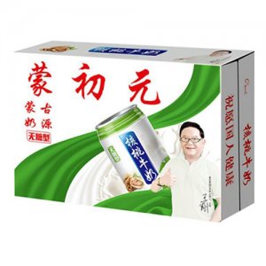 蒙初元無糖型核桃牛奶箱裝