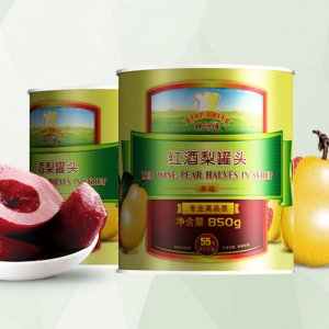 棒師傅紅酒梨罐頭