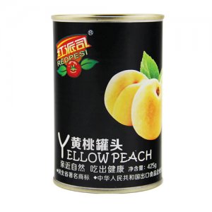 紅派司黃桃罐頭425克