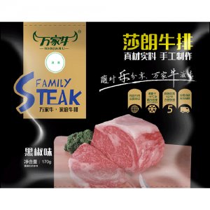 萬家牛莎朗牛排170g