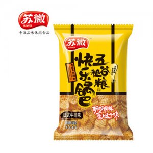 蘇微快樂(lè)五谷粗糧鍋巴日式牛排味