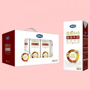 完達(dá)山猴菇牛奶谷物飲品12盒透窗