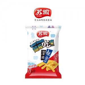 蘇微超級(jí)吃摩深海魷魚(yú)條烤蝦味