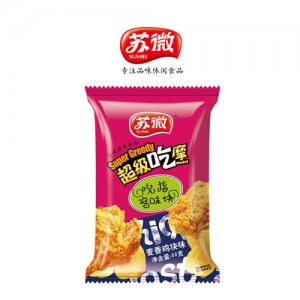 蘇微超級(jí)吃摩吮指雞味塊麥香雞塊味