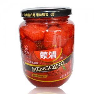 蒙清糖水草莓罐頭510g