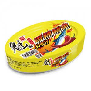 魁牌香辣鯖魚罐頭397g