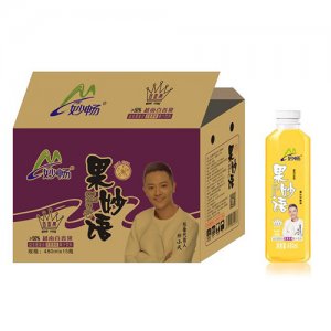 妙暢果妙語益生菌復合果汁480ml（百香果味）