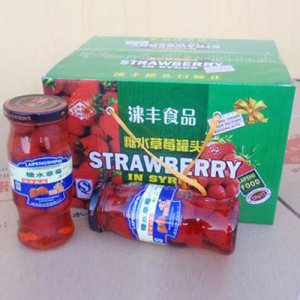 淶豐糖水草莓罐頭256g