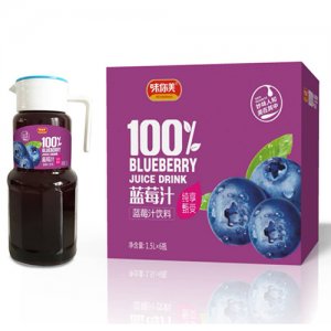 味你美藍(lán)莓汁1.5L6瓶