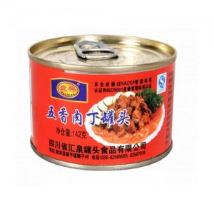 盤(pán)典五香肉丁罐頭142克