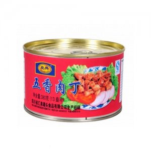 盤(pán)典五香肉丁罐頭380g
