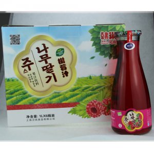 韓巢樹莓汁飲料玻璃瓶1L