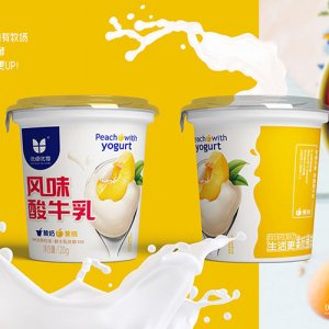 優(yōu)卓?jī)?yōu)享黃桃風(fēng)味酸牛乳120g