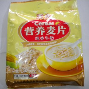 王氏營(yíng)養(yǎng)麥片純香牛奶