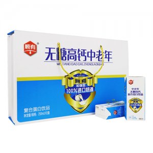 順有金牌中老年藍無糖高鈣復合蛋白飲品