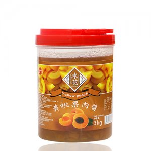 冰花黃桃果肉醬