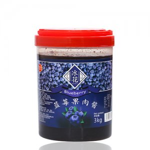 冰花藍(lán)莓果肉醬