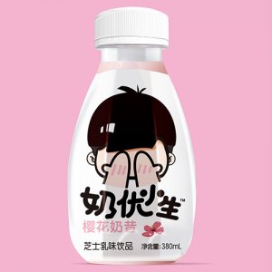 奶優(yōu)小生櫻花奶昔380ml