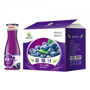 尚品玉川藍(lán)莓汁飲料1.5Lx6瓶