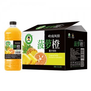 玉川果先生菠蘿橙果汁飲料2Lx6瓶