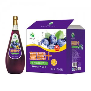 尚品玉川生榨藍(lán)莓汁飲料1.5Lx6瓶