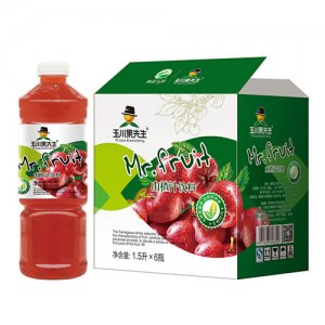 玉川果先生山楂汁飲料1.5Lx6瓶