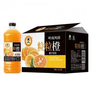玉川果先生粒粒橙果汁飲料2Lx6瓶