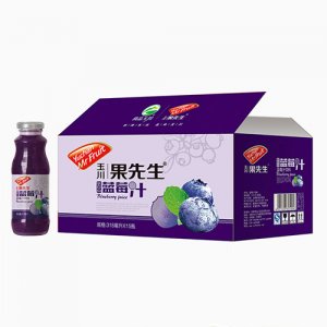玉川果先生藍(lán)莓汁飲料318mlx15瓶