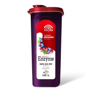 玉川果園樂扣杯益生菌混合莓+椰果汁飲料1.5L