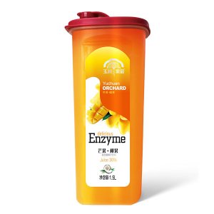 玉川果園樂扣杯益生菌芒果+椰果汁飲料1.5L
