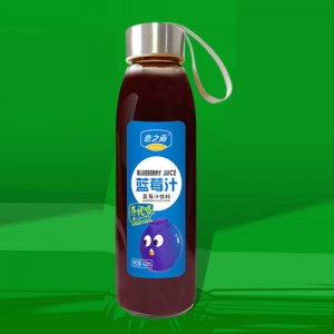 戀之雨玻璃瓶藍(lán)莓汁飲料418ml