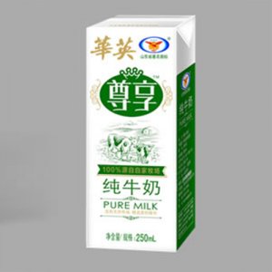 華英尊享純牛奶