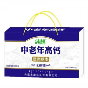 純想中老年高鈣無(wú)蔗糖植物蛋白飲料250mlx12盒手提裝