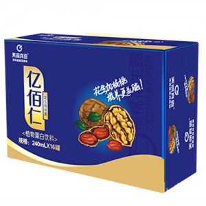 天潤真露億佰仁花生核桃露植物蛋白飲料240mlx16罐